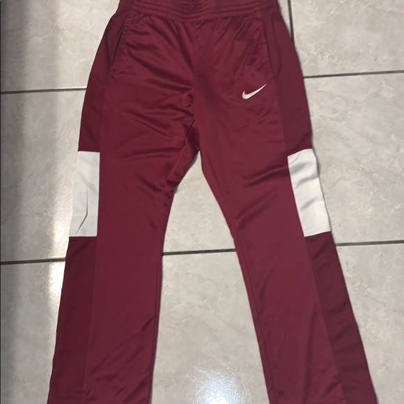burgundy nike sweatpants